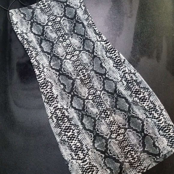 Cobra Dress Snake Print Bodycon Strappy Gray Women's Size Small - Picture 2 of 4